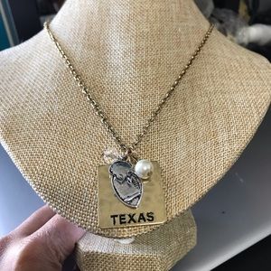 2/$20 Texas Pendant Chain Necklace with Charms